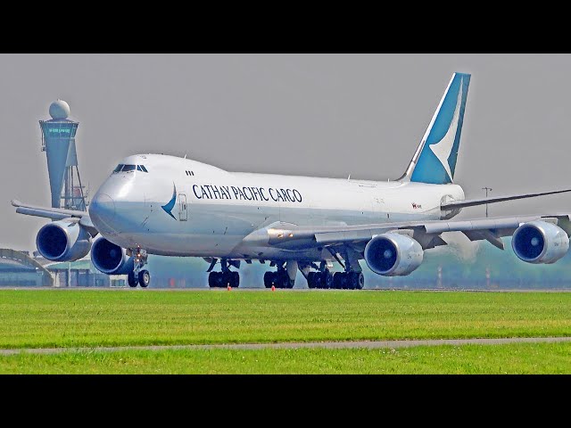 33 HEAVY LANDINGS & TAKE OFFS | 4x B747, A380,  A350, B777 | Amsterdam Schiphol Airport Spotting