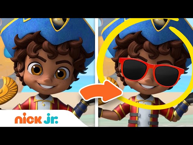 Spot the Difference #13 Pirate Edition 🏴‍☠️ w/ Santiago, PAW Patrol & Peppa Pig!  | Nick Jr.