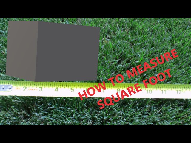How to measure lawn square footage