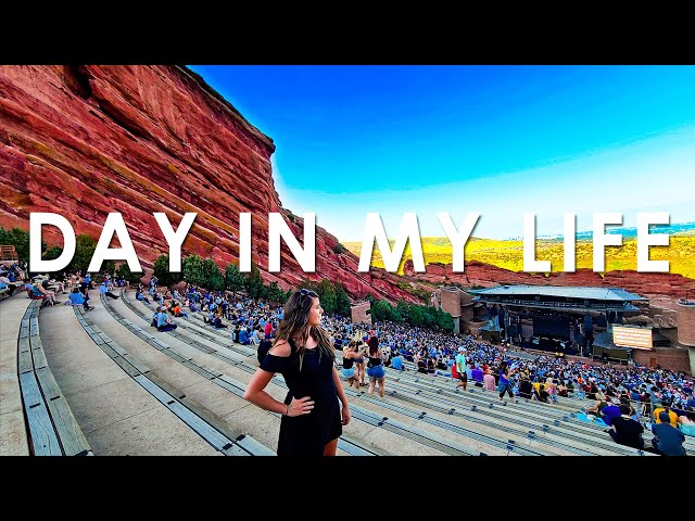 A DAY IN MY LIFE | YouTuber Life + Get Ready with me for RED ROCKS AMPHITHEATRE Concert
