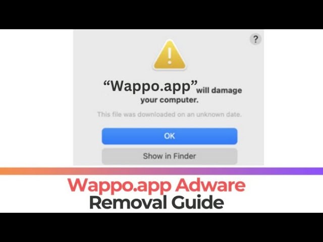 Wappo Will Damage Your Computer Mac - Removal [Fix]