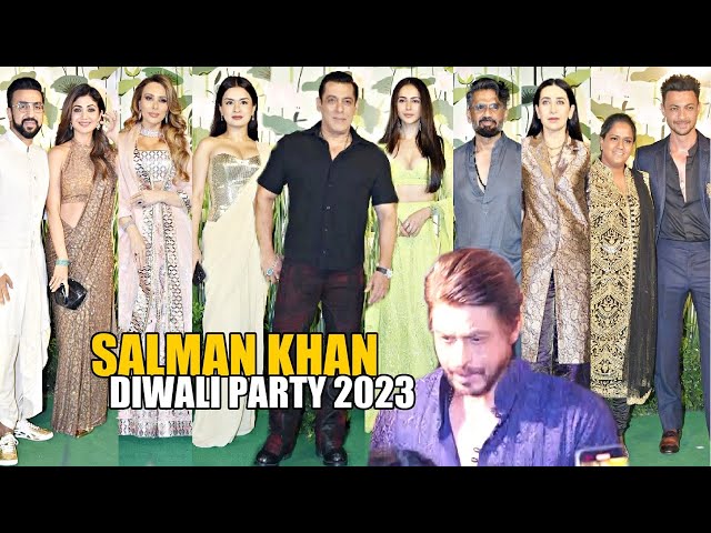 Salman Khan Diwali Party 2023 Shahrukh Khan, Shilpa Shetty, Avneet Kaur, Atlee, Karishma | TIGER 3