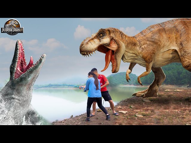 Jurassic World’s Scariest Dinosaur Attacks | T-rex Dinosaur Chase| Mosasaurus | Dinosaur | Ms.Sandy