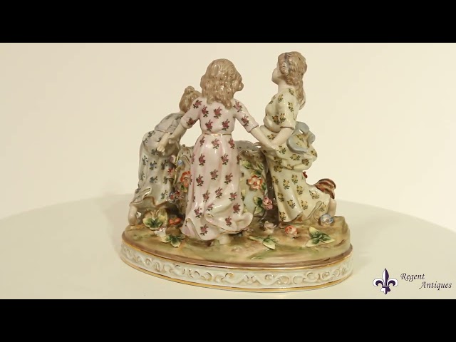 Vintage Dresden Revival Porcelain Centrepiece