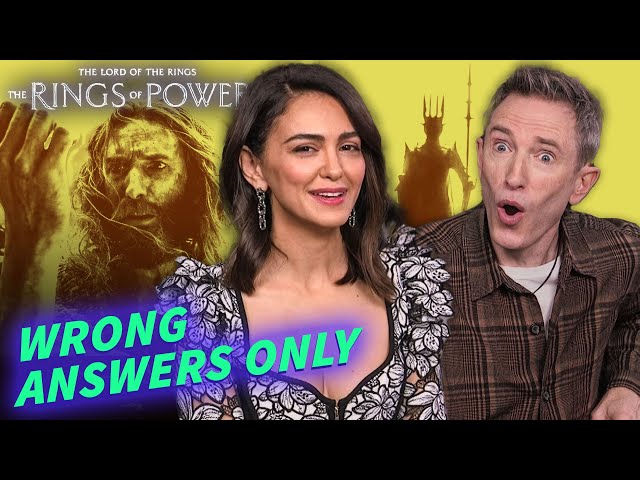 THE RINGS OF POWER Cast Reveals Who Is Sauron and The Stranger? | Wrong Answers Only