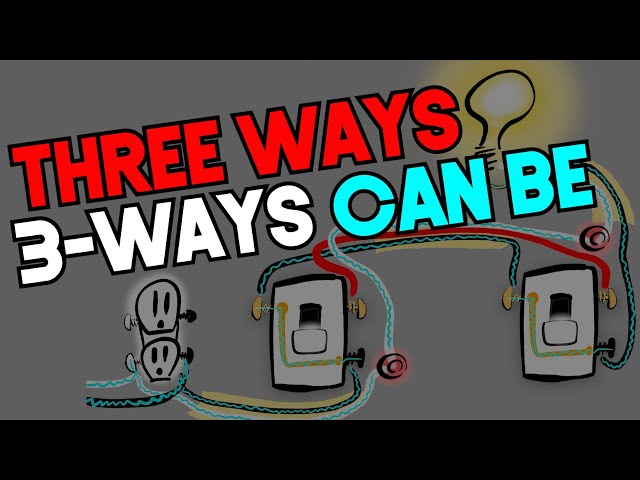 THREE WAYS 3-WAYS CAN BE (3way Switch Wiring - ILLEGAL AND LEGAL METHODS)