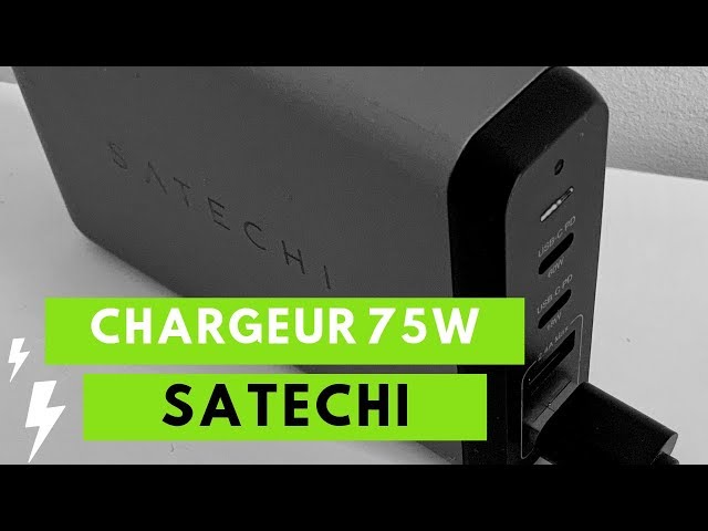Satechi Adaptateur Multiprise Chargeur de Voyage 75W français test déballage