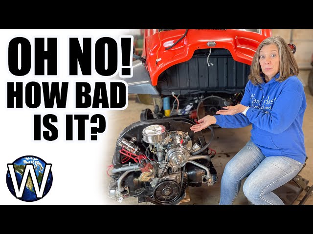 Our VW Beetle Overland Build Needs Serious Help/ Beetle Engine Removal
