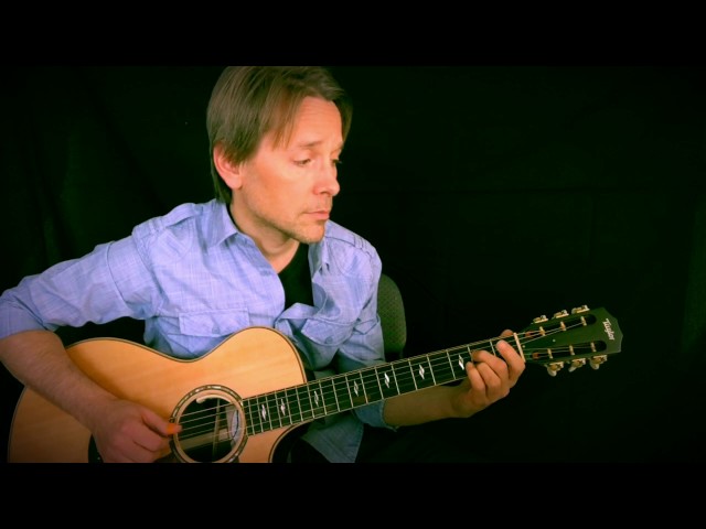 How to play acoustic Fingerstyle Blues in D for Bill