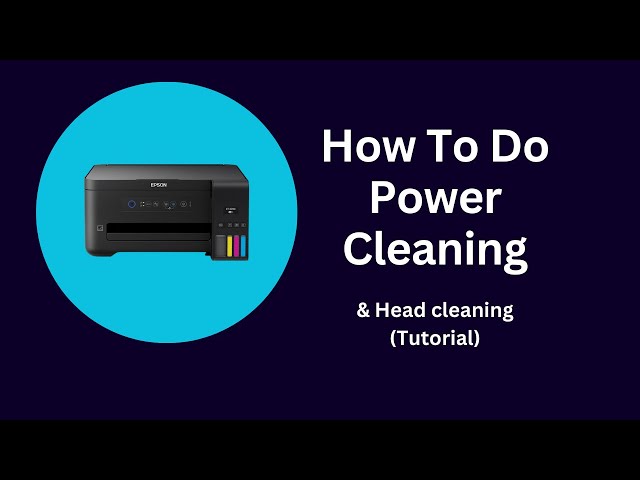 Epson ET 2700 How To Do A Head Cleaning & Power Cleaning (Settings Guide)