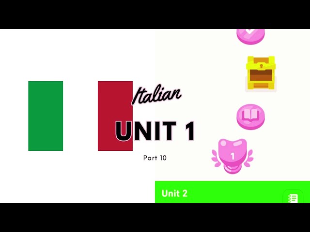 Learning Italian on Duolingo Unit 1: Part 10 - Shop for Clothes