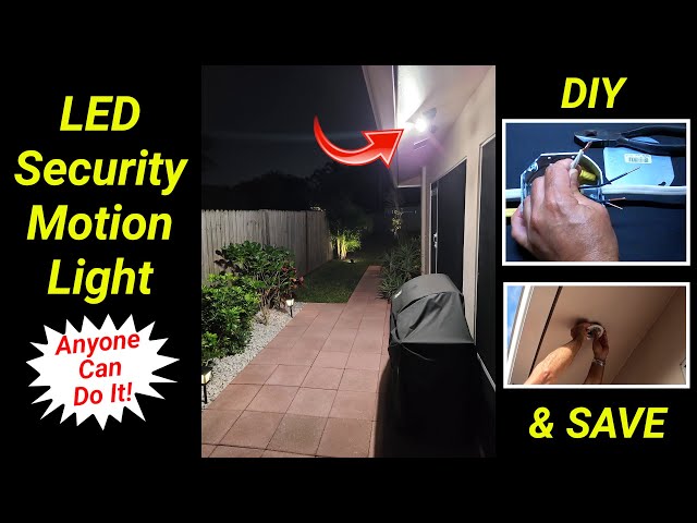 How To EASILY Install Outdoor Soffit LED Motion Security Lights ~ DIY