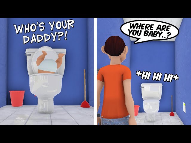 BABY AND DADDY PLAYING HIDE AND SEEK AT DADDY'S ACADEMY in WHO'S YOUR DADDY!