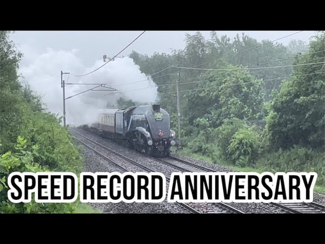 A4 through the Storm. Record breaker tour 60007 Sir Nigel Gresley 4498 23/05/24
