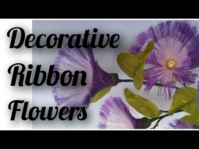 how to make decorative ribbon flowers