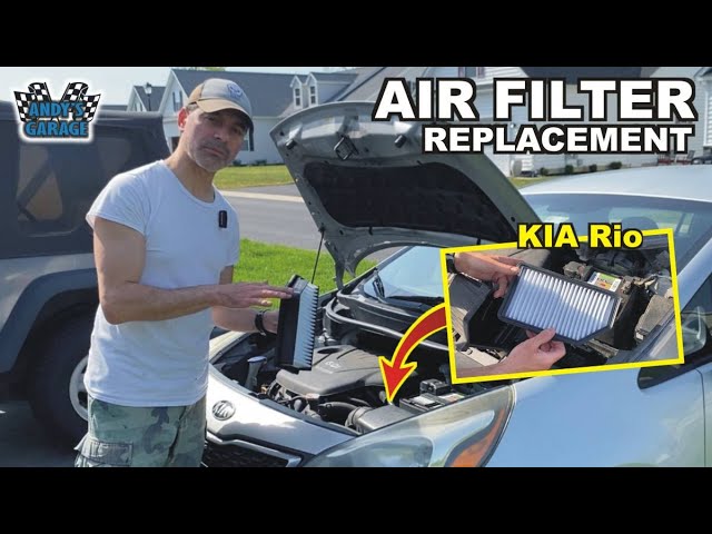 How To Replace Air Filter - Kia Rio (Andy’s Garage: Episode - 472)