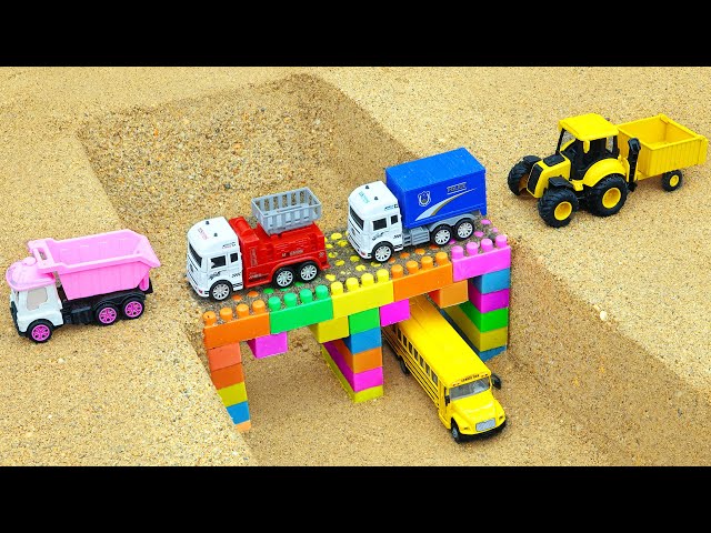 Diy tractor mini Bulldozer to making concrete road | Construction Vehicles, Road Roller #34