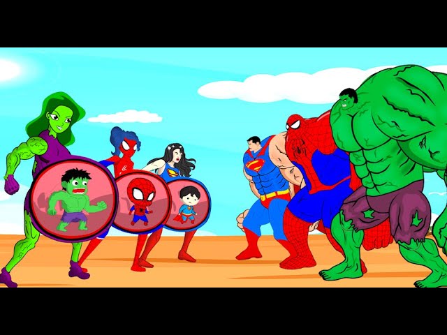 Evolution Of HULK PREGNANT, SPIDER-MAN, SUPER-MAN : Who Is The King Of Super Heroes?