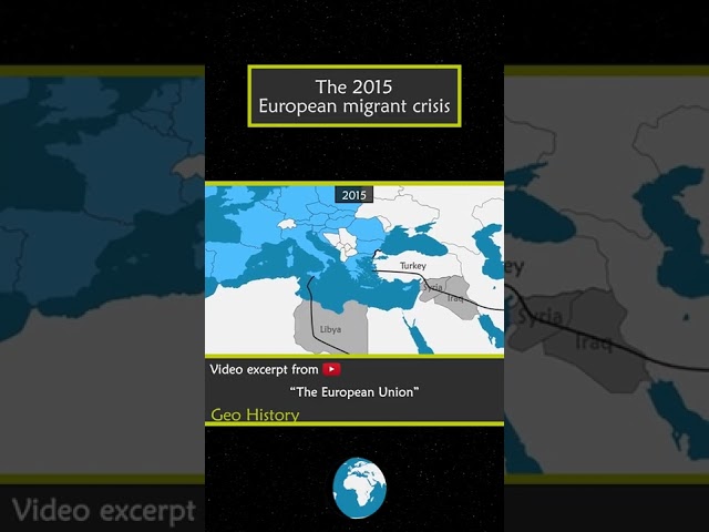 The 2015 European migrant crisis #shorts