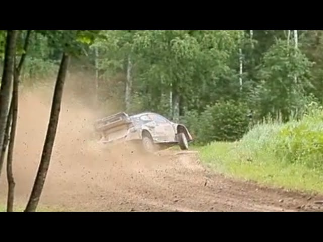 WRC Rally Estonia ss17, Kalle Rovanpera on two wheels and more action