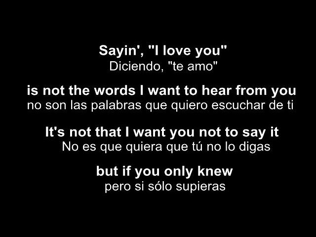 ♥ More Than Words ♥ Más Que Palabras~Extreme~subtitulada inglés/español
