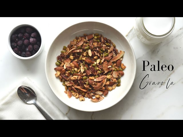 Paleo Granola Recipe [Sugar-Free, Grain-Free, & Vegan Too!]