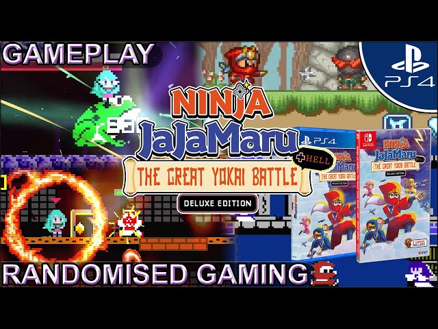 Ninja JaJaMaru: The Great Yokai Battle +Hell Deluxe Edition on PlayStation 4 how does it play? [4K]