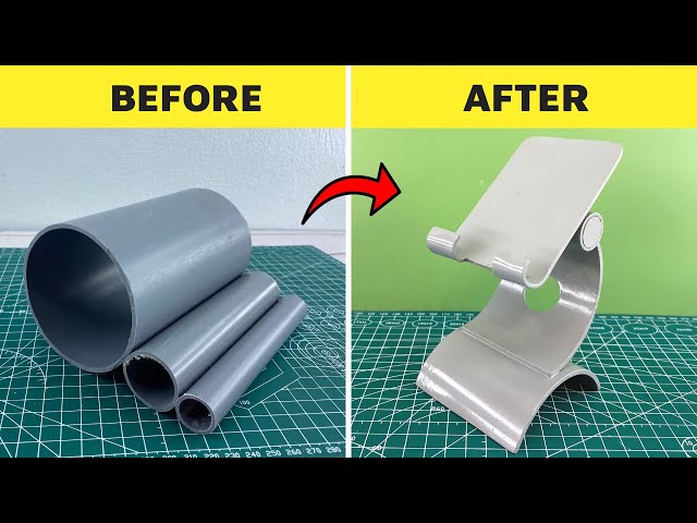 Don't Throw PVC Pieces Away! Make An Amazing Mobile Stand Using PVC Pipe | Creation Holic