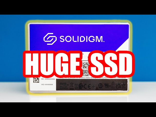 MASSIVE 61.44TB SSD Puts Puny Hard Drives to Shame