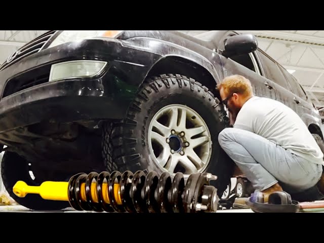 Lexus GX 470 34 inch Tires / Old Man Emu Lift Kit install…. Start to finish