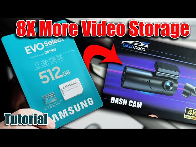 Get 60+ hrs of video recording on your Dash Cam | GKU D600 4K