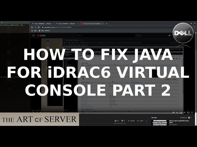 How to fix Java for iDRAC6 virtual console PART 2