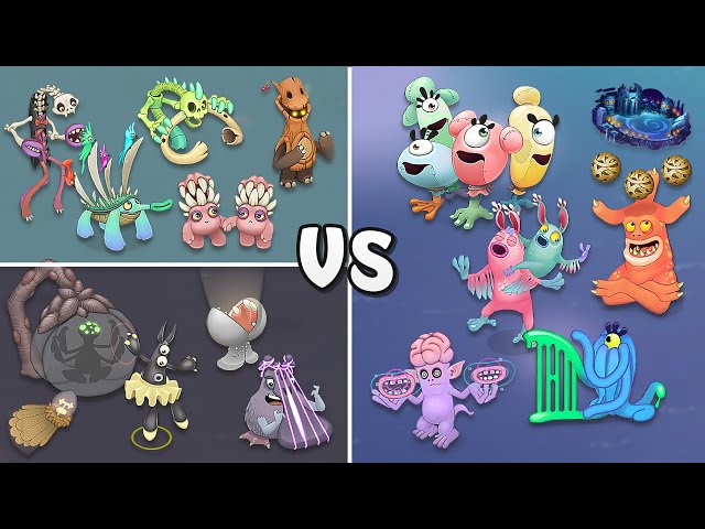 Magical Nexus Vs Magical Islands Comparison - All Magical Monsters (My Singing Monsters)