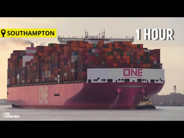 1 Hour Shipspotting - Southampton February 02 2024 !