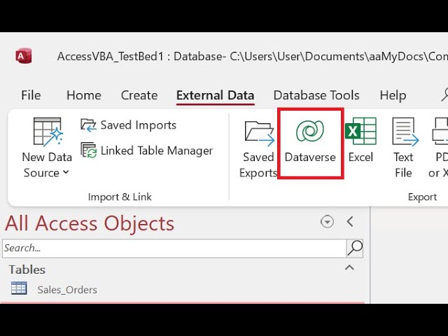 Export your Microsoft Access database to the cloud