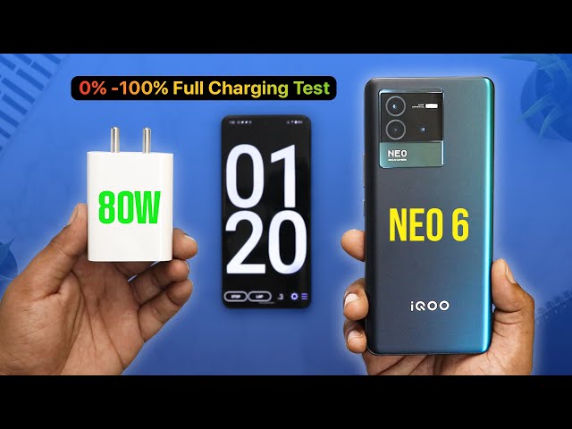 iQOO Neo 6 - Charging Test 0-100% with 80W SuperFlash Charger⚡⚡