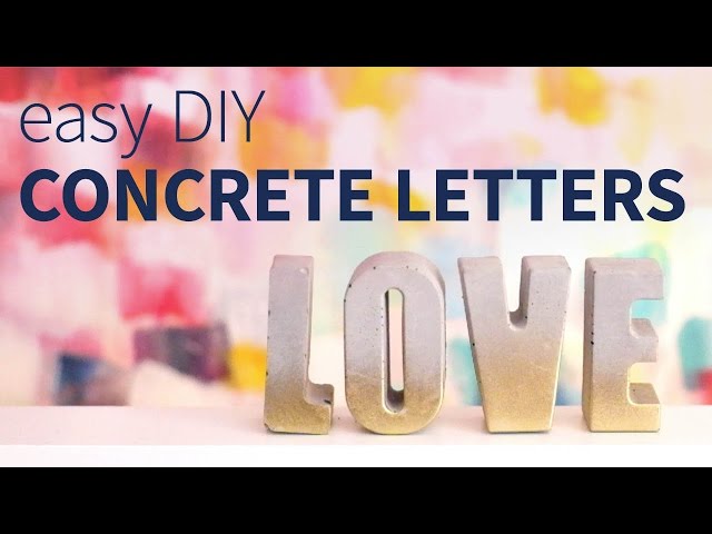 DIY Easy Concrete Letters | How to
