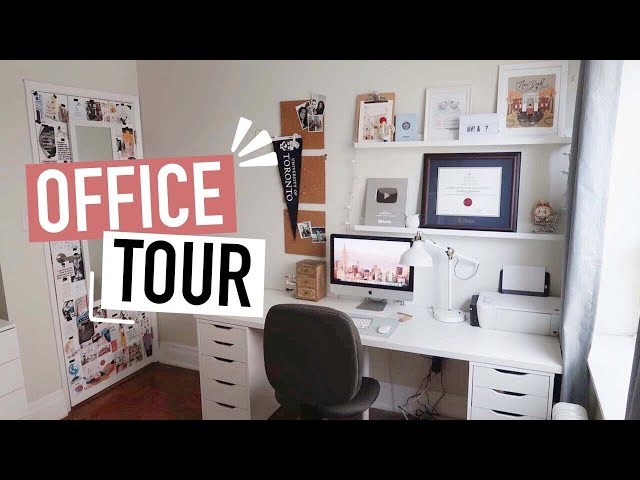 HOME OFFICE TOUR | stationery organization + desk inspo