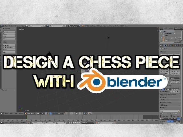 Design a Chess Piece with Blender