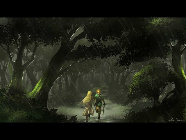 a rainy night in hyrule - zelda music in a rainy forest