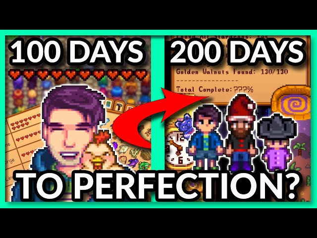 I Played 200 DAYS of Stardew Valley & tried to achieve Perfection! | How close can I get?