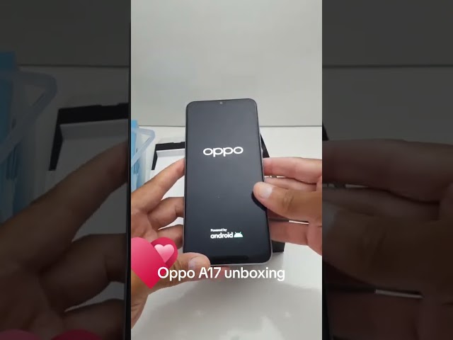 Unboxing Oppo A17 smartphone ASMR 📱 #shorts