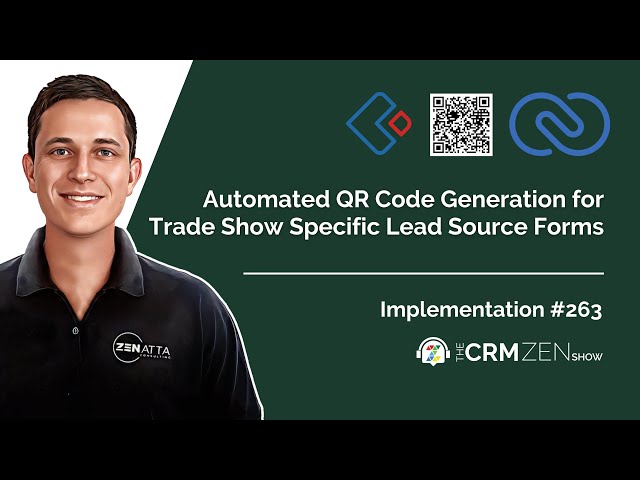 Automated QR Code Generation for Trade Show Specific Lead Source Forms