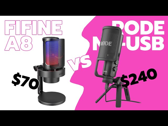 FIFINE's Ampligame A8 vs RODE's NT-USB // UNBOXING
