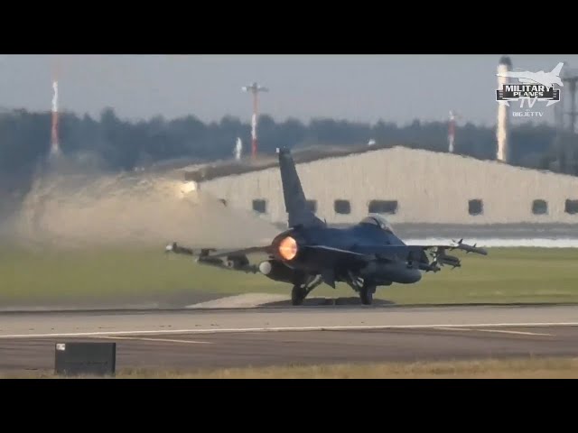 Intense F15 & F16 Action frrom RAF Lakenheath!