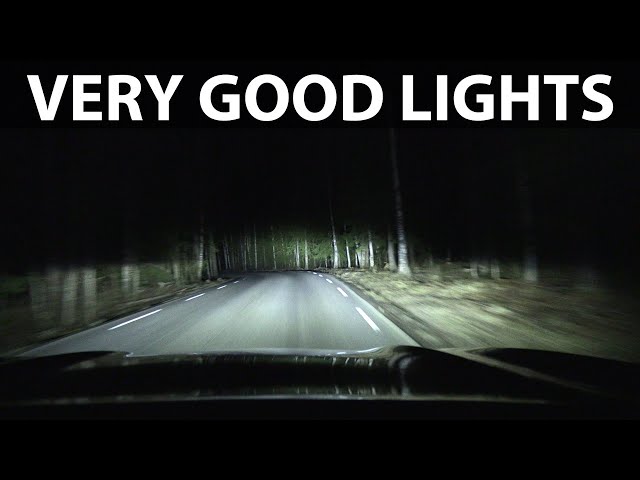 BMW iX3 adaptive LED headlights test