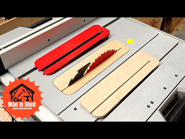 Table Saw Zero Clearance Insert, How to make one and Why you need One!