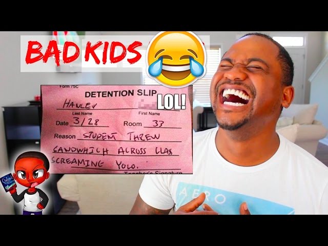 FUNNY DETENTION SLIPS From REAL KIDS | TOP 60 School FAILS