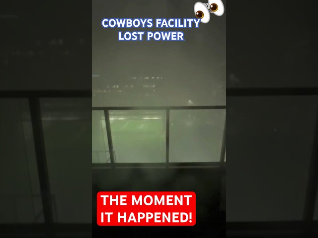 #COWBOYS PRACTICE FACILITY LOSES POWER ✭ BAD WEATHER SHUTS DOWN “THE STAR” ⛈️ As It Happened 👀 #NFL