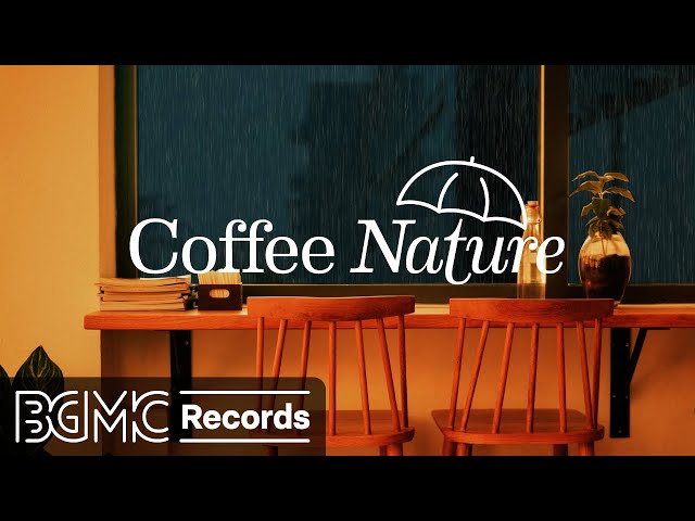Cozy Coffee Shop Ambience - Relaxing Rainy Jazz Instrumental Music for Sleep, Work, Study